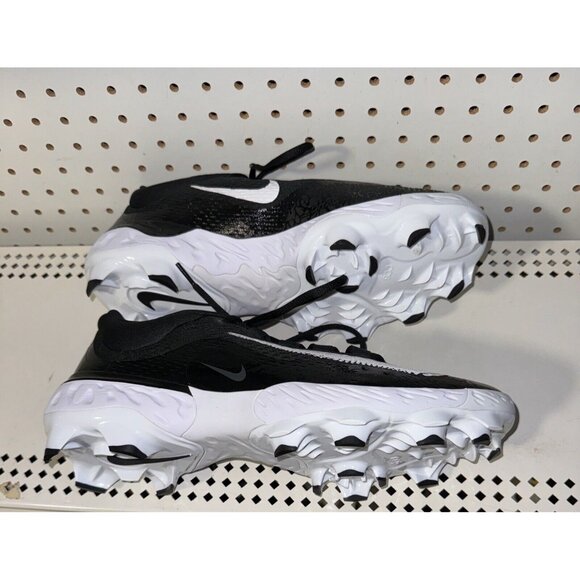 Nike Alpha Huarache Elite 4 Low MCS Mens Molded Baseball Cleats Size 12 Black - Picture 5 of 8